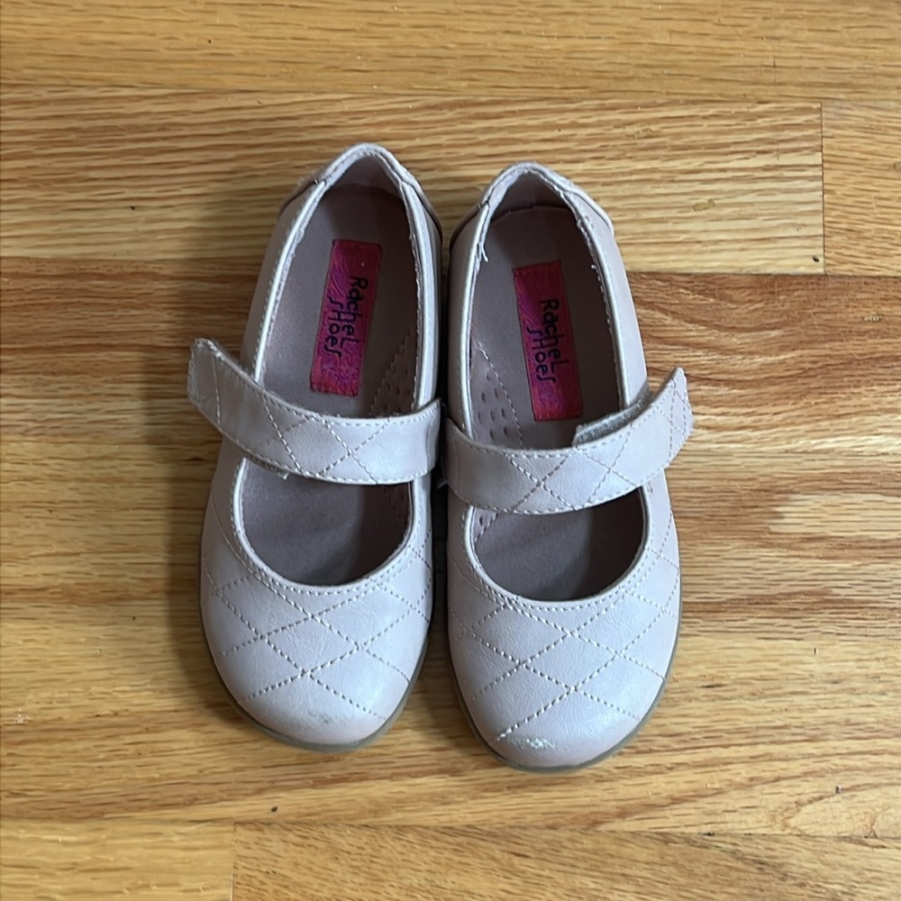 Kids Beige Mary Jane Shoes